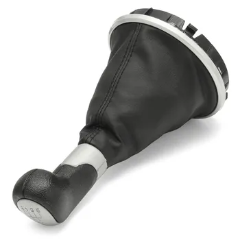 

5 Speed Car Gear Shift Knob Stick Gaiter Boot Sliver Cap For Skoda Fabia 2 II MK2 2007 2008 2009 2010 5J0711113F