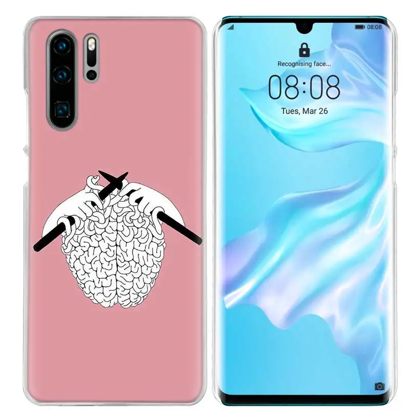 06 Жесткий Чехол для ПК huawei P30 P20 P10 mate 30 20 10 Nova 5 5i Pro Lite P Smart Z Plus человеческий головной убор - Цвет: 06