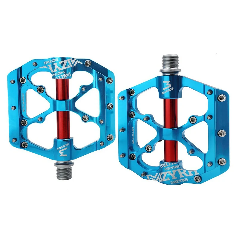 Best 2019 Universal Sealed 3 Bearing Bike Pedals CNC Aluminum Body Bicycle Flat Pedals For MTB Road Riding BMX Road Bicycle