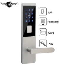 Дистанционный умный электронный дверной замок с цифровой кодовой клавиатурой Deadbolt для дома, гостиницы, квартиры, дверной замок с Wi-Fi приложением Bluetooth