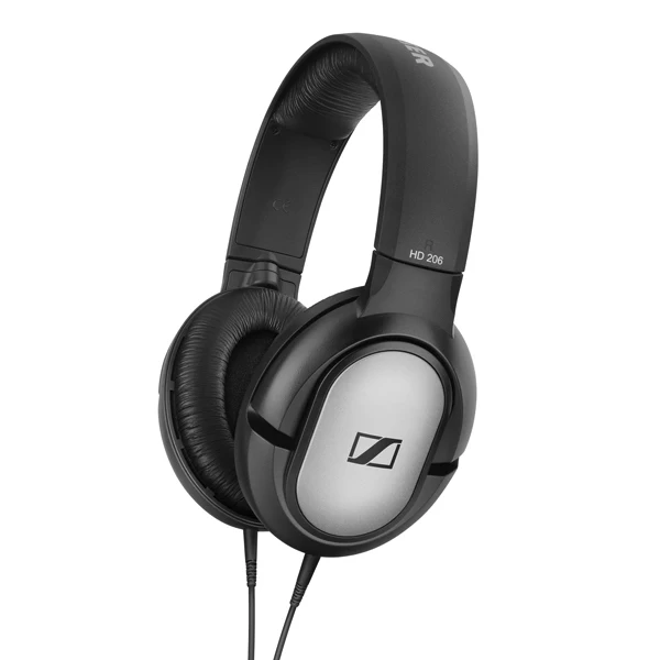 Наушники SENNHEISER HD 206, 3.5 мм, черный/серебристый