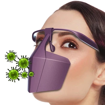 

Mask Against Droplets Isolation Face Mask Breathable Reusable Protective Cover