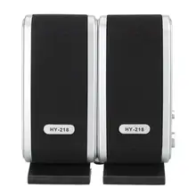 6 Вт USB мощность ноутбук компьютер черный портативный динамик с ушным гнездом(динамик) Встроенный усилитель с 6 Вт pmpo мощность USB порт