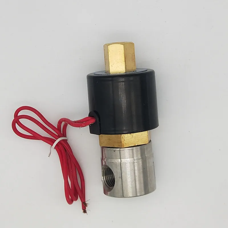 Электромагнитный клапан NBR из нержавеющей стали 2 в 1/4 дюйма 2W025 08BK DC12V DC24V или
