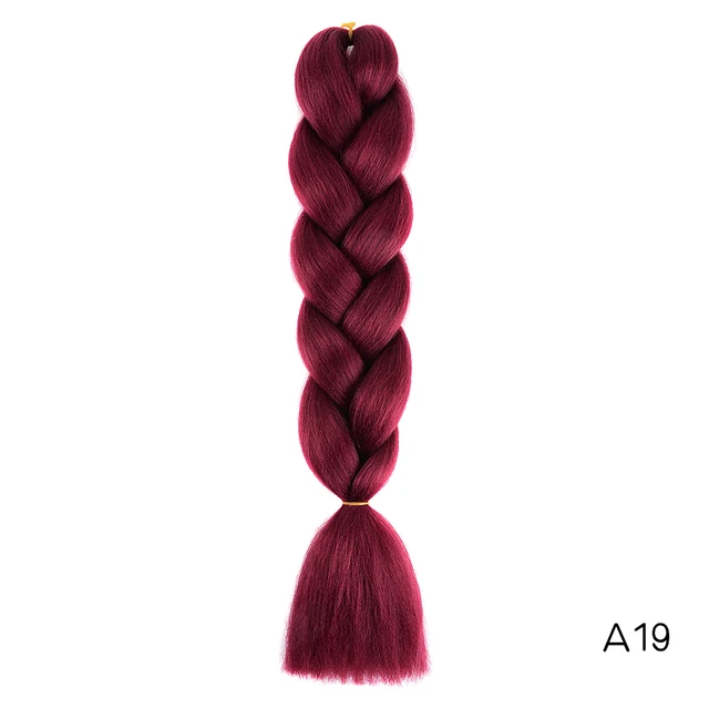 YXHAIR 100g 48 Inch Synthetic Jumbo Box Braids Expression Crochet Hair Extension for Women Pre Stretched Yaki Ombre A19