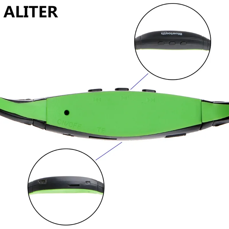 ALITER Bluetooth наушники спортивные музыкальные шейные TF слот FM радио Вождение бег| |