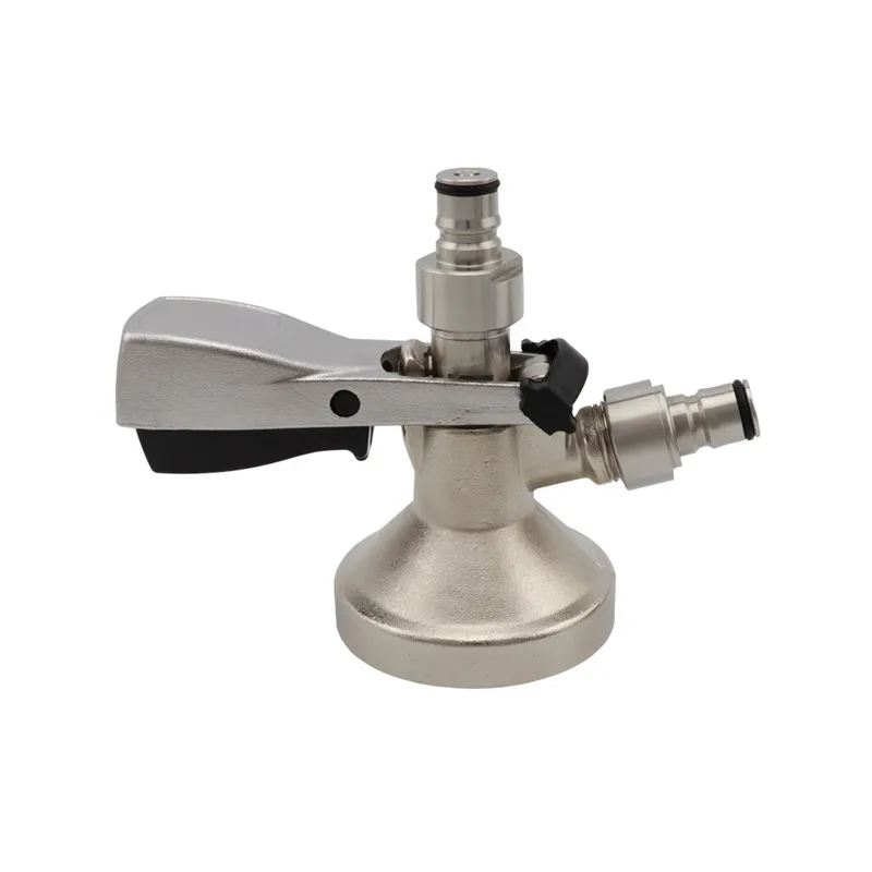 Home Brewing A S D G type Keg Coupler Draft Beer Dispenser Tap and Carbonation Cap Ball Lock Post Conversion Kit (7)