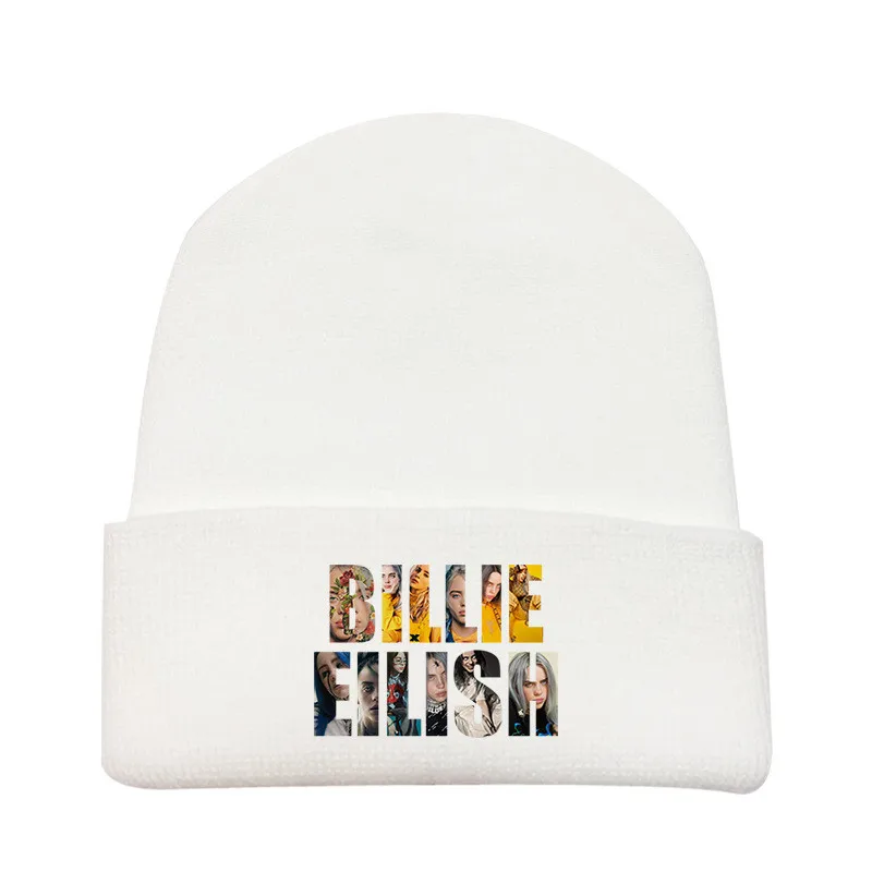 Billie Eilish Beanie желтая вязаная шапка для мужчин хип-хоп зимняя шапка женская мягкая вязаная шапка женская уличная шляпа Лыжная шапка