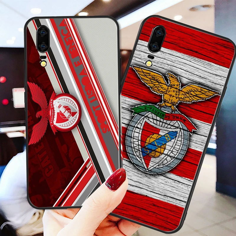 

Phone Case For Benfica FC Case Huawei P8 Case P9 P10 P20 P30 Pro Black Soft TPU DIY Case For Honor 8 9 Honor 20 V10 Y5 Y6 Y9 Y7