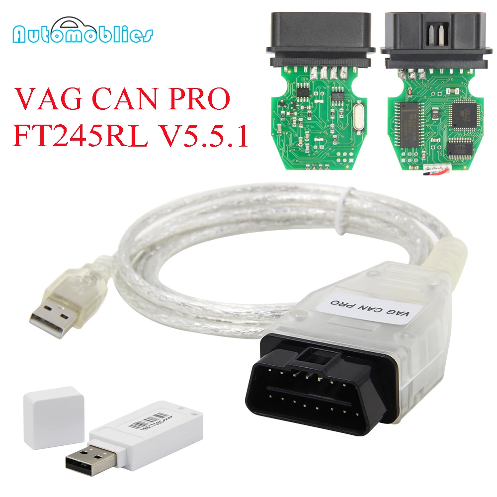 OBD2 VAG CAN PRO BUS + UDS K-line S.W версия 5.5.1 VCP сканер obd 2 Автомобильный диагностический
