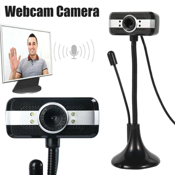 

USB 2.0 webcam HD USB computer camera for computer laptop desktop webcam high quality support focusing night vision fill light