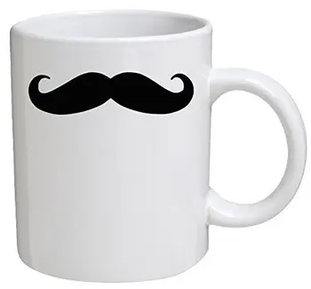 

Funny Mug Moustache Mustache 11 OZ Coffee Mugs