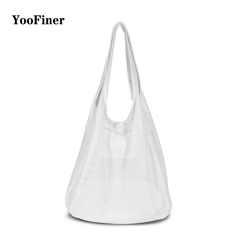 

2019 New Mesh Shopping Bag Canvas String Storage Handbag Totes Women Shopping Mesh Net Bag Shop Grocery Tote Bag