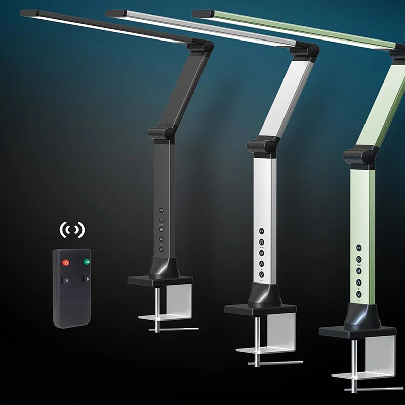 

Modern Foldable Aluminium Table Lamp Student Reading LED Desk Lamps with remote Control Bussiness Led Office Desk Lamp