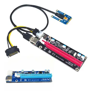 

Notebook External Graphics Card Mini PCI-E to PCI-E x16 Riser Card External Graphics Card + 60 Laptop USB Cable For Windows