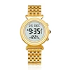 AL Harameen Fajr Time Watch with Azan and Qibla Direction Water Resistant Stainless Steel Islamic Lady Prayer Clock