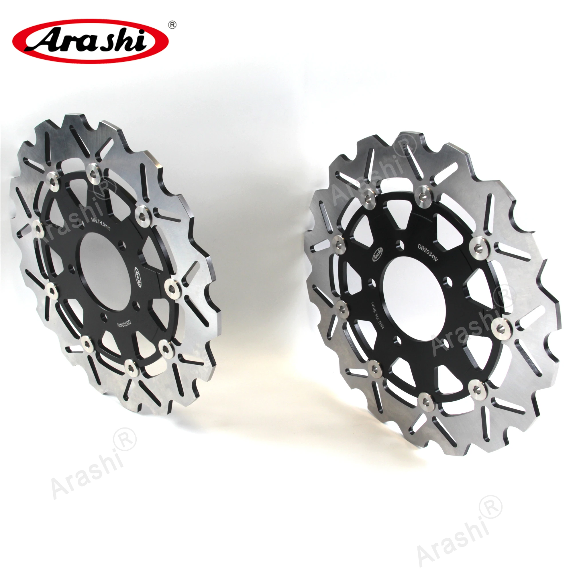 Передние и задние тормоза Arashi ER6N 650 2006 2015 с ЧПУ для KAWASAKI ER 6N 2007 2008 2009 2010 2011 2012 2013 2014