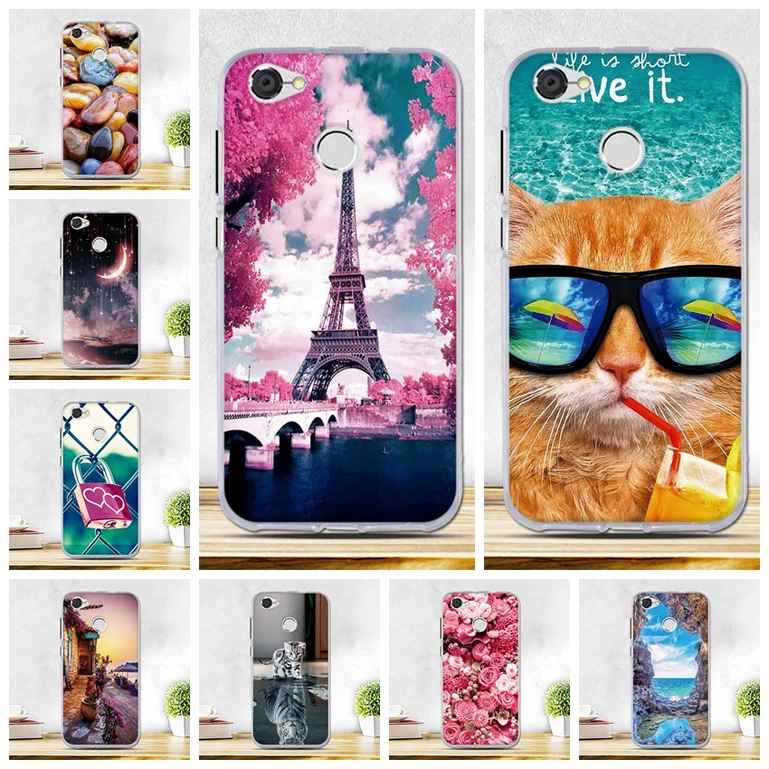 

Soft TPU Ultra Thin Case For ZTE Blade A6 Lite Case Cover Romantic Multi-Color For ZTE A6 Lite 5.2 inch Flexible Cover Case