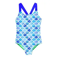 Kids Girls Lovely Mermaid Swimsuit Summer One Piece Swiming Suit Children Swimwear Beachwear Toddler Girls Princess Bikini 5