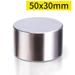 1pcs 50mm x 30mm Round Neodymium Magnets Magnet Disc Earth Magnet Strong Craft Magnets N35