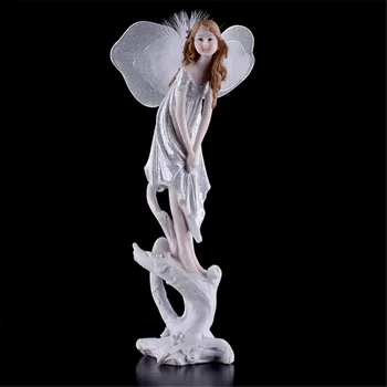 

European Style Flower Fairy Angel Home Dacor Creative Girl Children Birthday Wedding Gift Home Accessories Resin Decoration