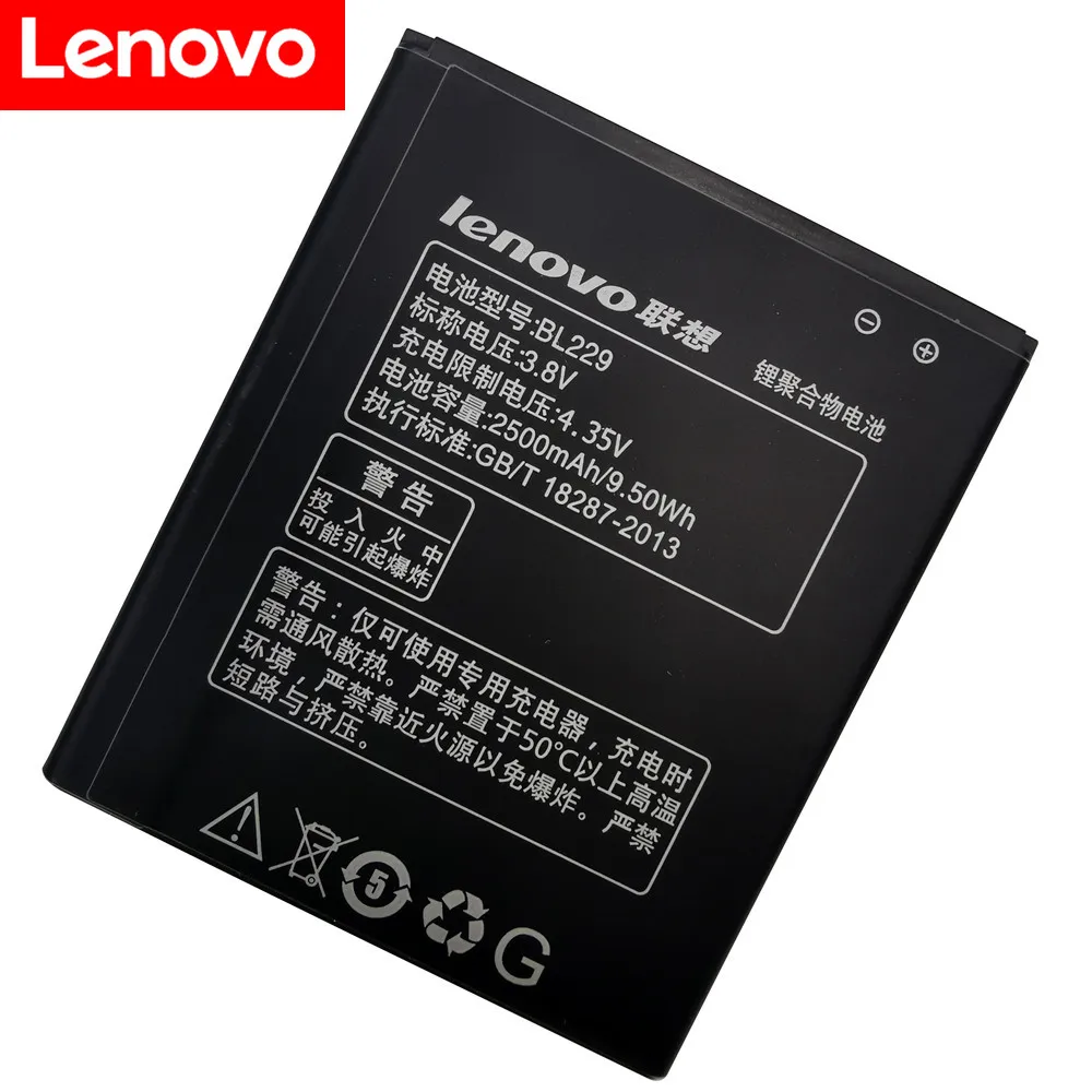 100% оригинальный новый BL 229 BL229 аккумулятор для lenovo A8 A806 A808T 2500 мАч высокое качество