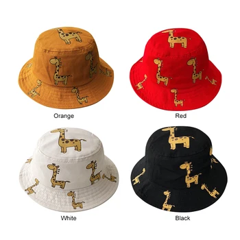 

Baby Fisherman Cap Bucket Hat Wide Brim Daily Toddler Cute Giraffe Sun Hat