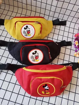 

2019 New Children Waist Packs Cartoon Mickey Bag Kids Shoulder Crossbody Bag Portable Small Storage Bag Multifunction Chest Pack
