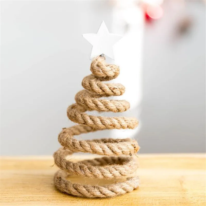1 шт. рождественской елки ручной работы Merry для рождественской вечеринки украшения Xmas вечерние домашний стол DIY Декор подарок настольная лампа - Цвет: color 3