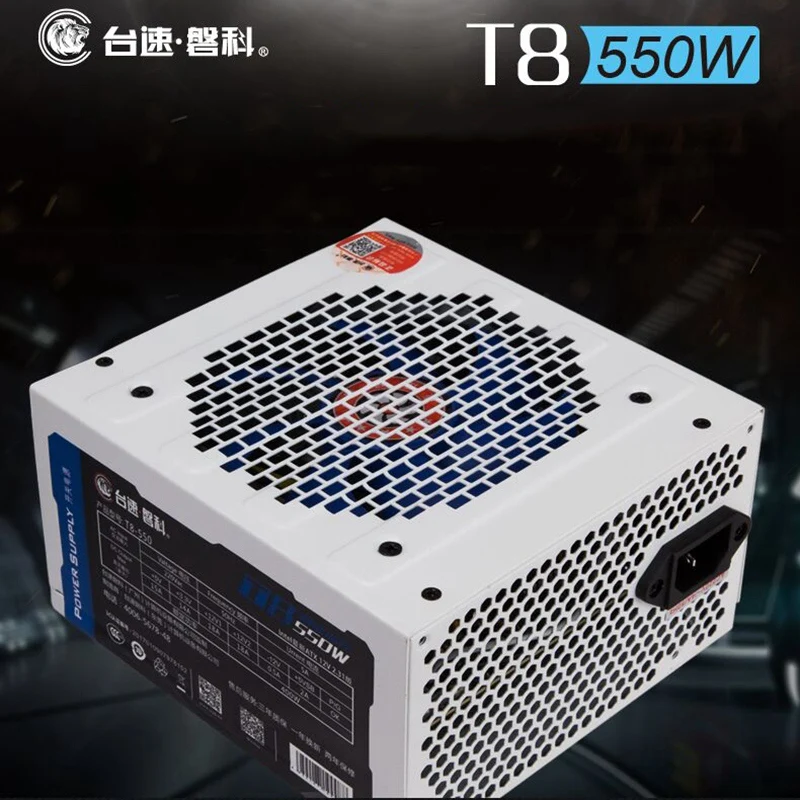 90-270 В Макс. 550 Вт блок питания для компьютера Pc Cpu 12 В 20+ 4Pin 120 мм тихий вентилятор Pcie-E Sata адаптер питания для компьютера Intel Amd Us P