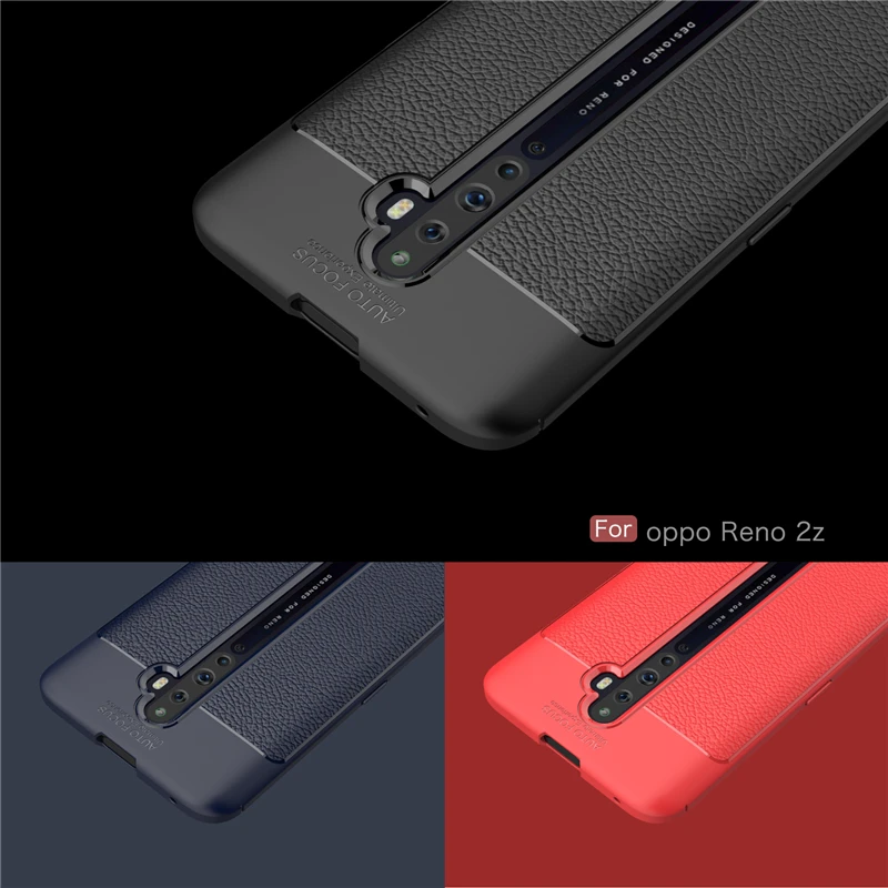 Высококачественный защитный чехол для OPPO Reno2 Z чехол силиконовый чехол-накладка из мягкого ТПУ кожаный прочный армированный чехол для телефона для OPPO Reno2 Z чехол для OPPO Рино 2 Z чехол 6,5" BSNOVT