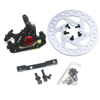 For Xiaomi Scooter M365 Pro Modified Oil Brake Disc Brake Parts Modificat 120mm Red Black Hydraulic Brake XTECH Brake System xuankun beach car modified parts of a drag two before the disc brake front brake two disc brake pump