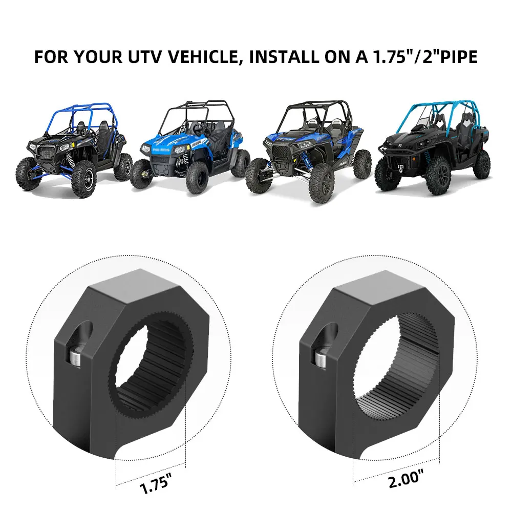 UTV 1,7" 2" Оружейная стойка держатель Кронштейн Держатель для can am для Polaris RZR для Kawasaki Range Cart Golf Cart Motorcross