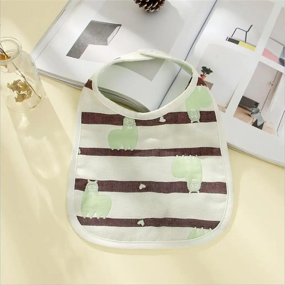 Green alpaca Корейская версия, удобное, прочное, Хлопковое полотенце для новорожденных, u-образный карман для еды, Детские аксессуары, Детские нагрудники и салфетки для отрыжки - Цвет: Green alpaca