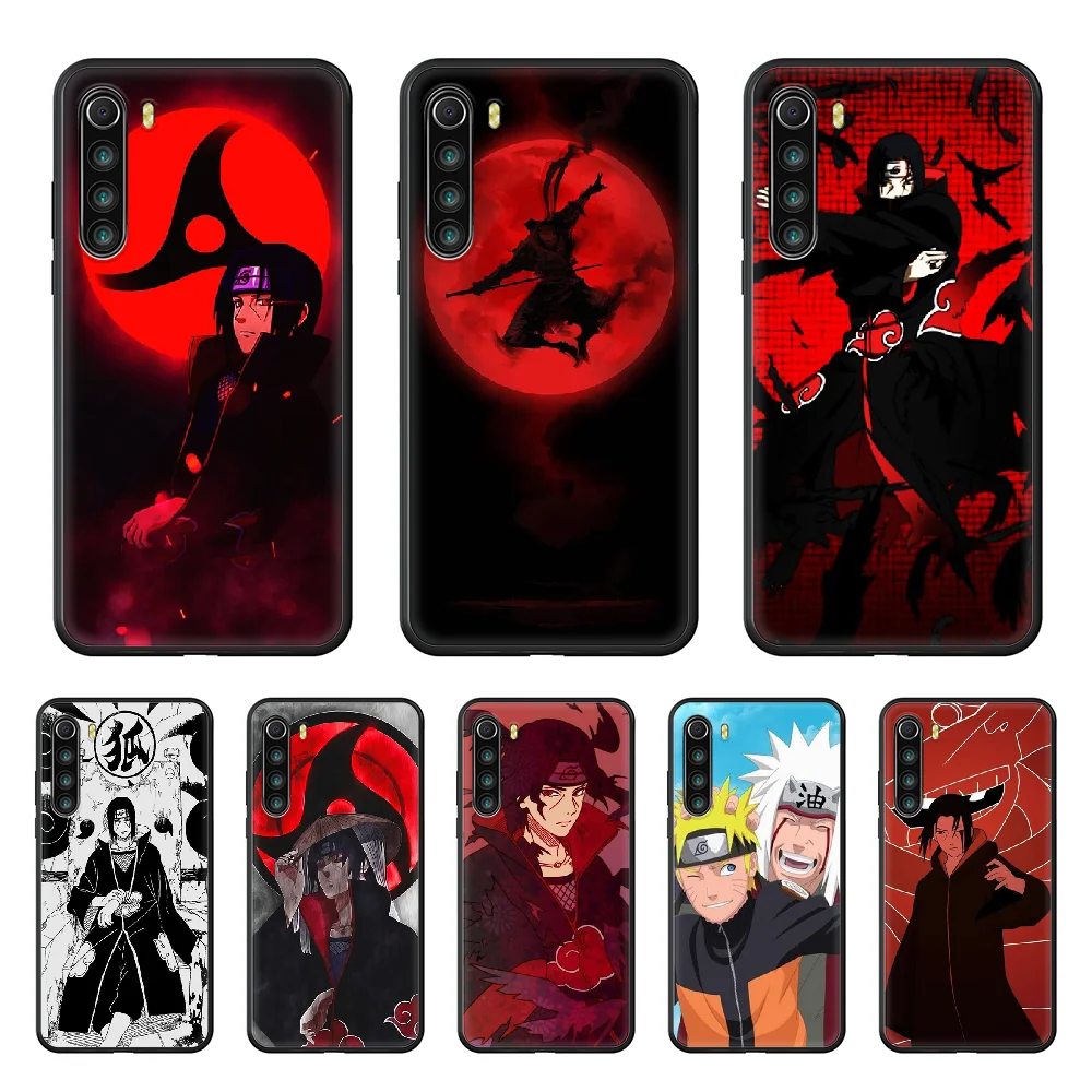 

Anime Naruto Style Case Phone case For Xiaomi Redmi Note 8T 8 9 7 7A 8 8A 4 5 9S Pro black shell pretty cell cover soft cover
