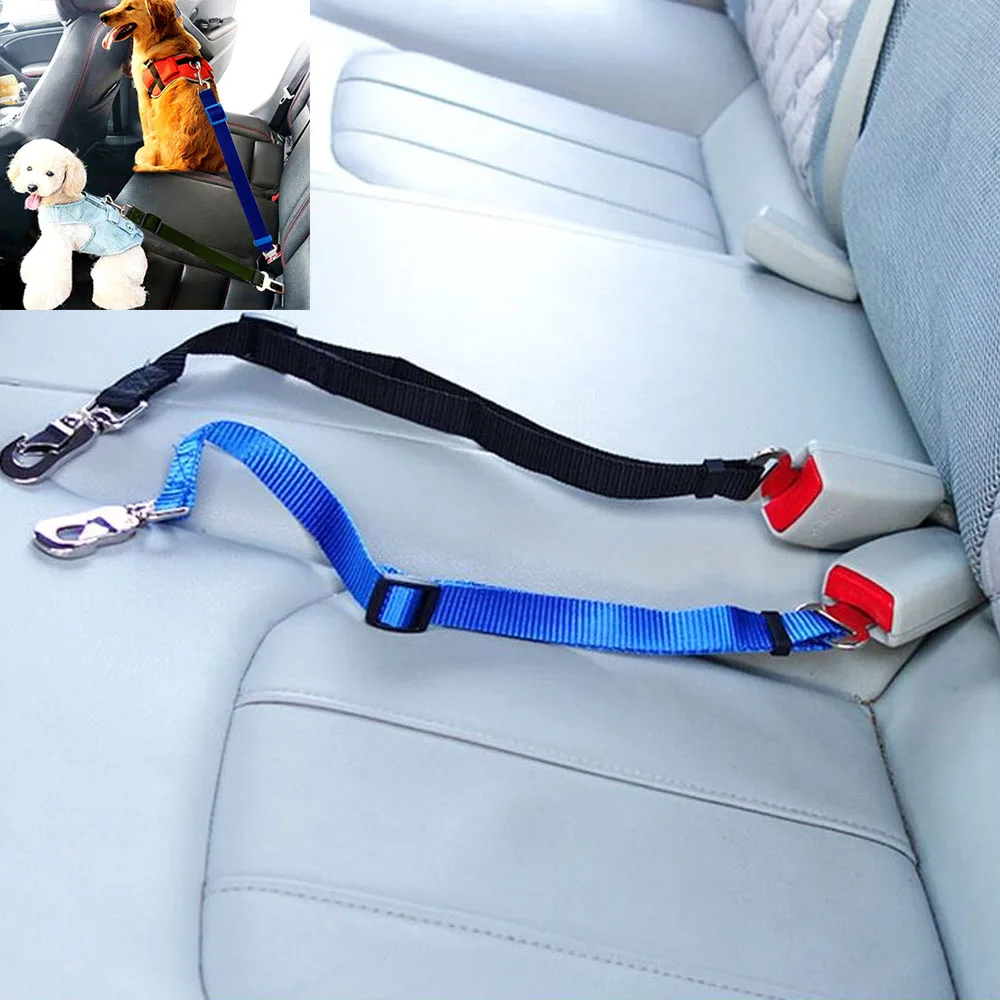 

Dog Leash Dog Seat Belt Adjustable Car Seat Belt Seatbelt Pet Cat Dog Safe Car Small Medium Dog Belt 8 Color товары для собак