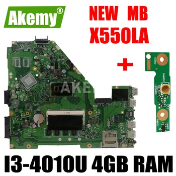 

Akemy X550LA Motherboard I3-4010U 4GB RAM For ASUS A550L X550LD R510L X550LC X550L X550LB laptop Motherboard Mainboard