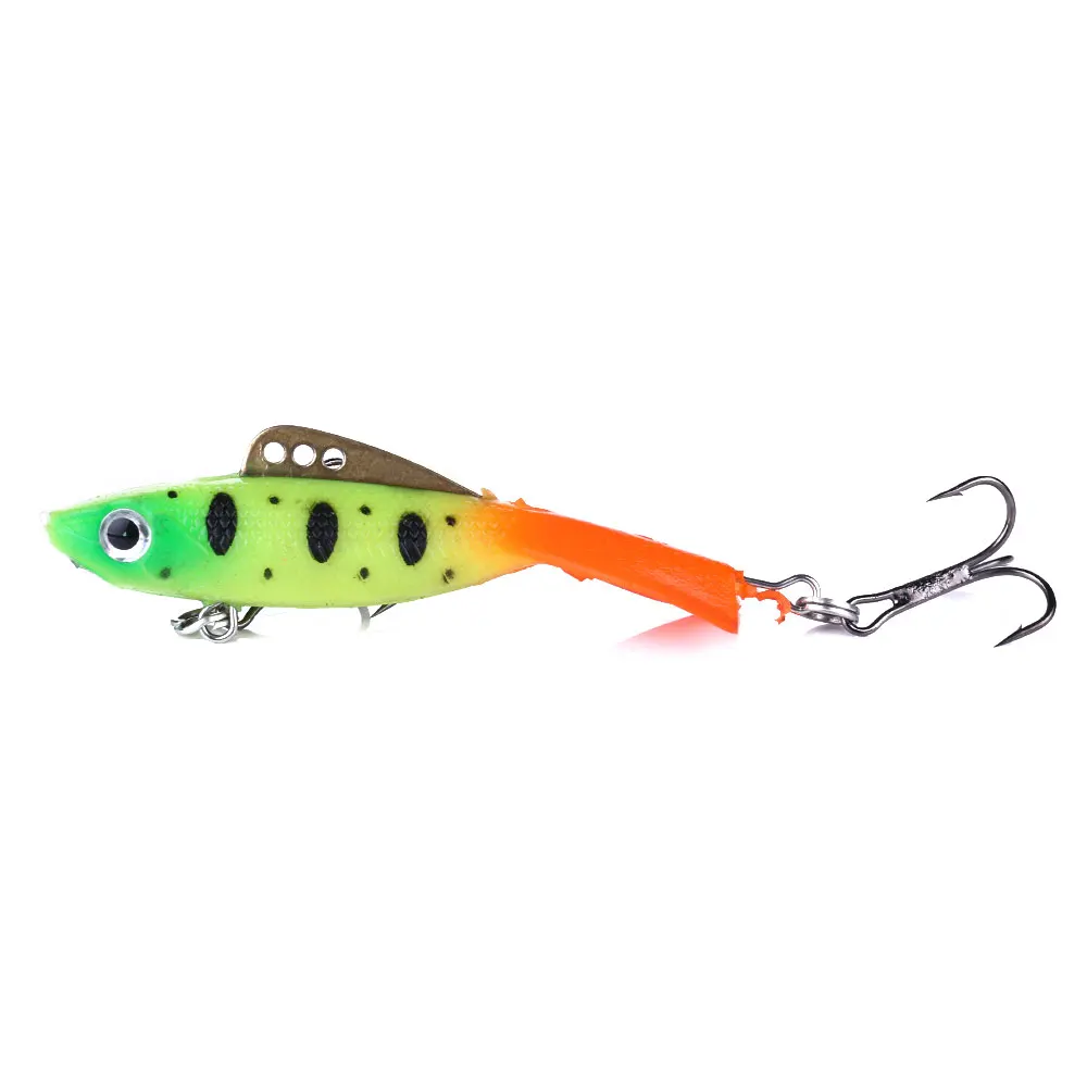 1Pcs 6.5cm 19g Vib Hard Bait Balance Ice Fishing Lure Wobber Pesca Artificial Bait Lead Ratlins VIB for winter Fishing