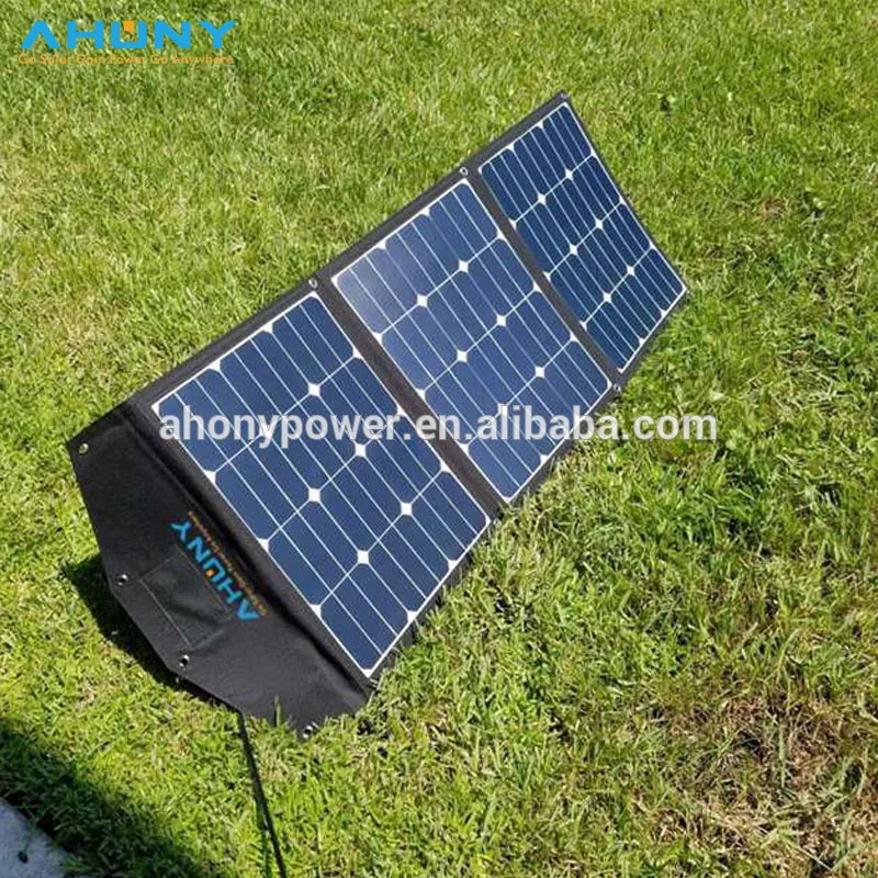 100w 50w 2pcs portable foldable solar charging kit suitcase for portable solar generator rv boat lead acid gel lithium battery