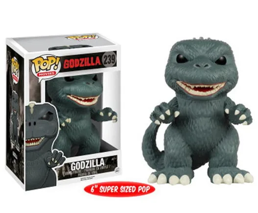 239 with box FUNKO POP GODZILLA странные вещи фигурка игрушки Коллекция Модель игрушки для детей подарок на день рождения - Цвет: 239 with box