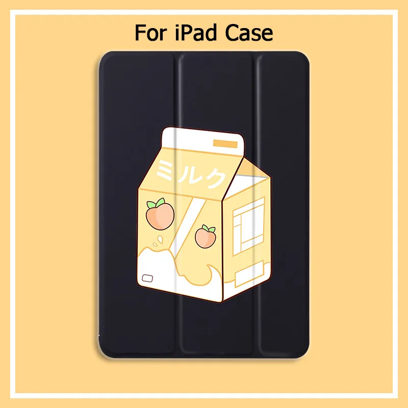 Милый чехол для напитков с молоком ipad Air 2 10.2in 7th 2019 сна и пробуждения iPad Mini 5 4 3 12 9 in