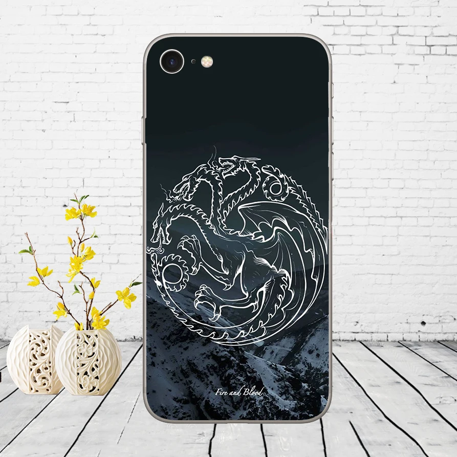 28DD Игра престолов дом Старк Мягкий силиконовый чехол для iPhone 5 5S SE 6 6s 8 plus 7 7 Plus X XS SR MAX чехол