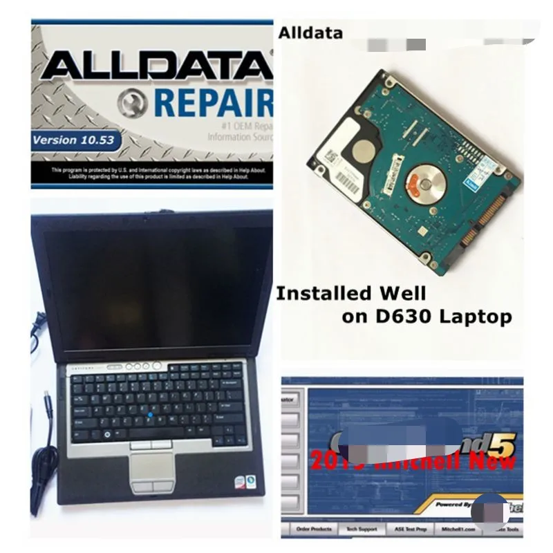 2020 Auto Repair Software Alldata Mit..c.h.ell All Data 10.53 M.i.tchell od 2015V Installed on D630 Laptop 4g Ready Work | Автомобили и