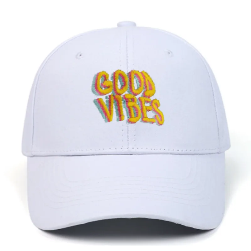Men Embroidery GOODVIBES Baseball Cap 