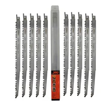 

10PCS High Carbon Steel 240mm Reciprocating Saw Blades For Woodworking S1531L Saber Saw Blades For Cutting Hand Tools Accessor