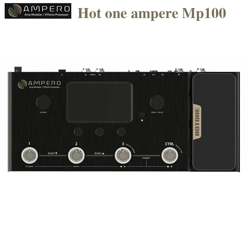 Hotone Amero Mp-100 Compact Amp Modeler & Effects Processor,Eingebautes Expression-Pedal
