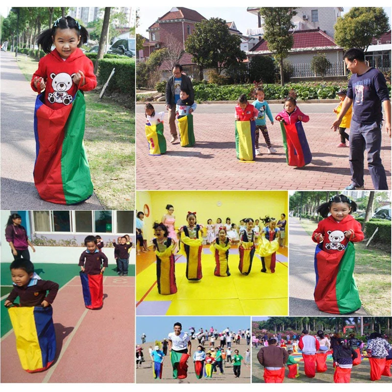 Very best  Kids Adult Jumping Sports Balance Training Toy Family Sack Racing Games For Friends Party Garden Ou