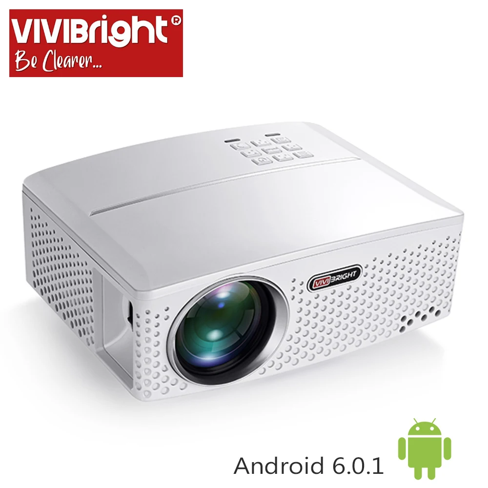 Светодиодный проектор VIVIBright Clearance GP80UP Встроенный Android Bluetooth Wi Fi есть в наличии