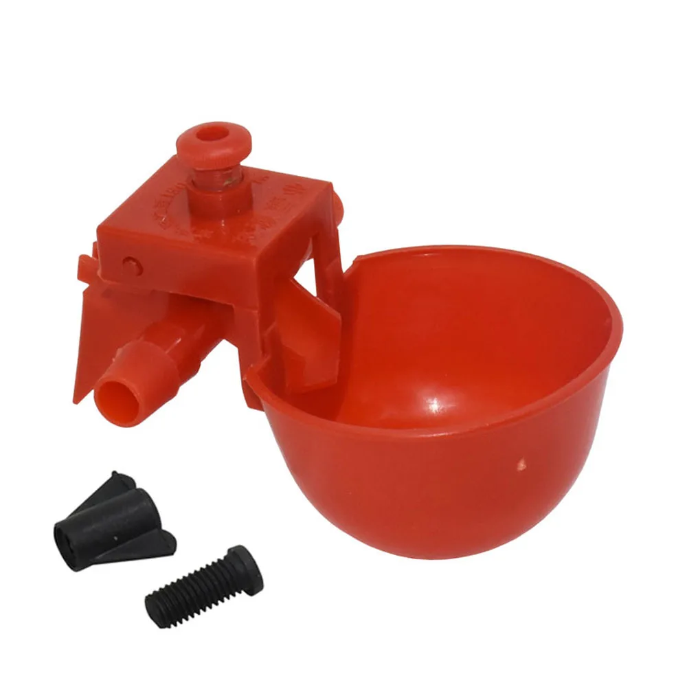100 Pcs Drinker Drinking Cups For Chickens Red Quail Chicken Waterer
