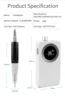 2020 Newest Design 35000RPM Portable Electric Nail Drill Machine Rechargeable Cordless Electric Manicure Set For Nail Tools 3